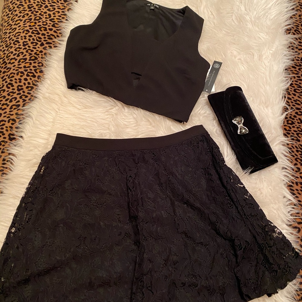 AS U WISH two piece semi formal outfit